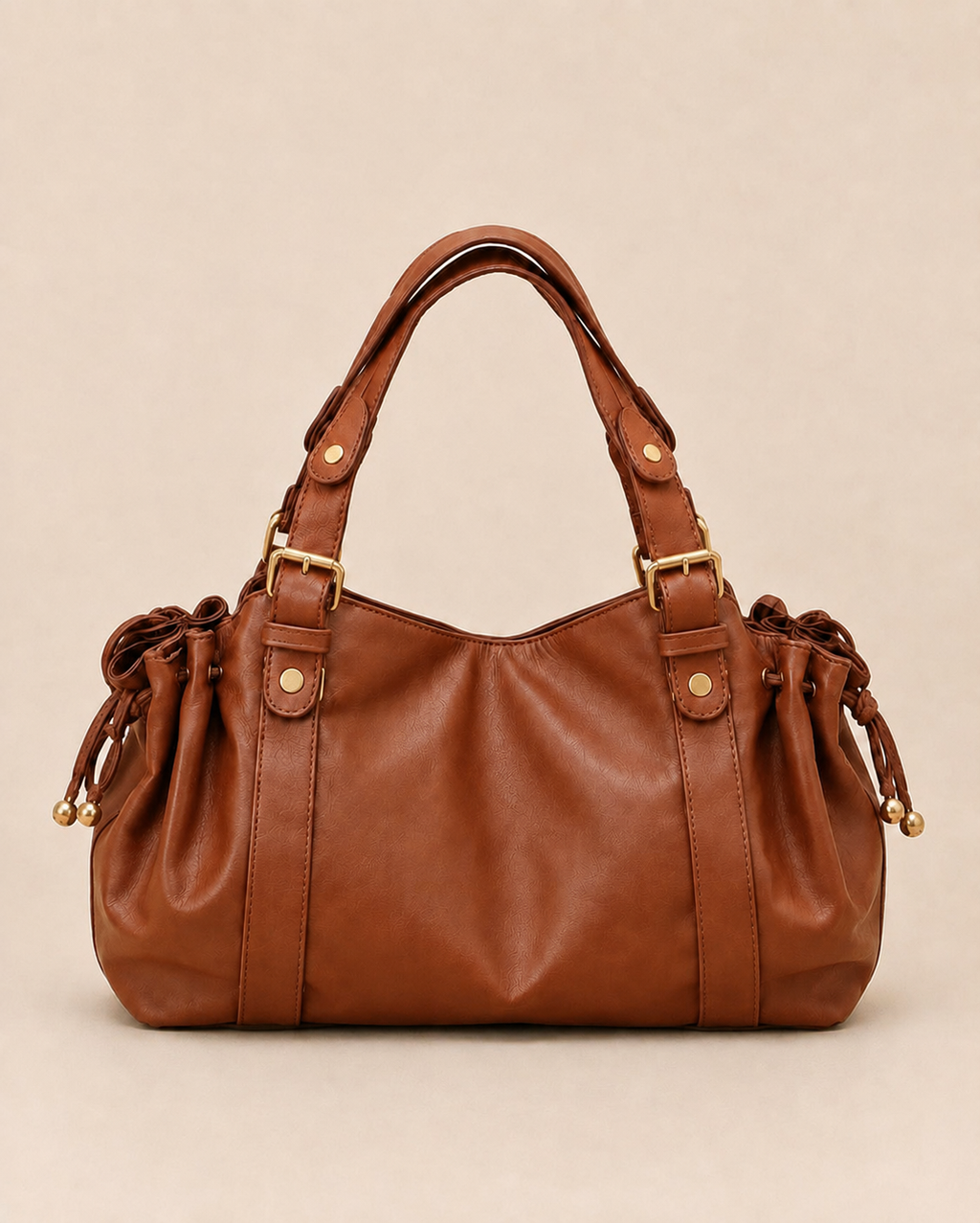 Élégance Handbag – Cognac Brown