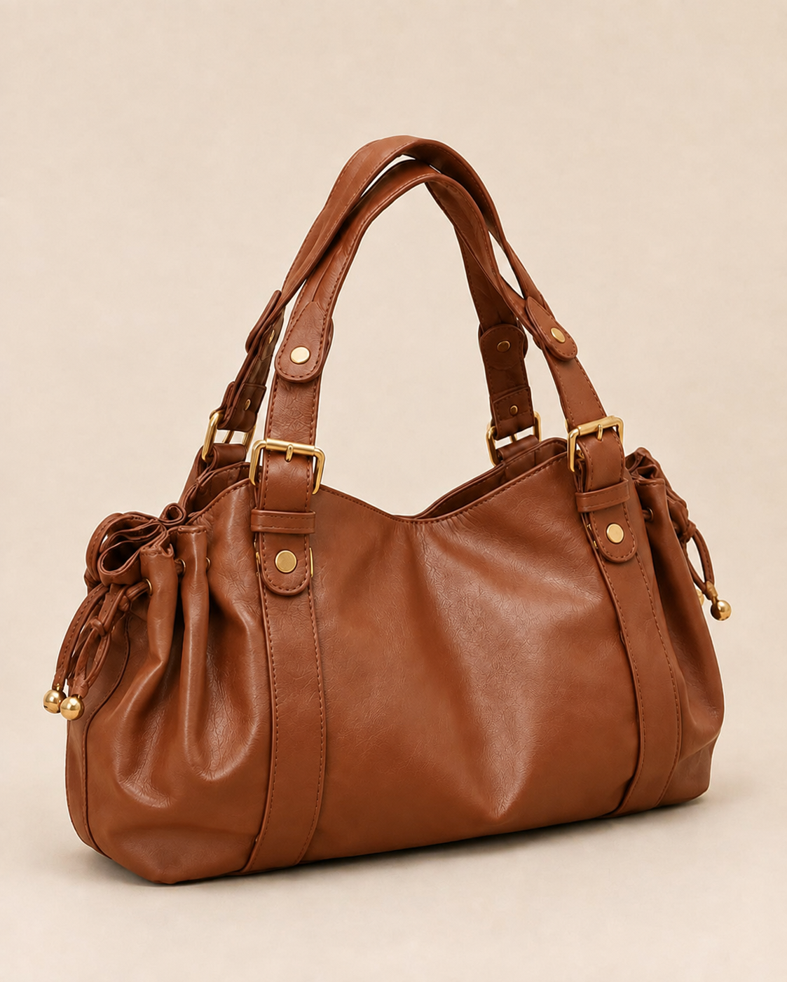 Élégance Handbag – Cognac Brown