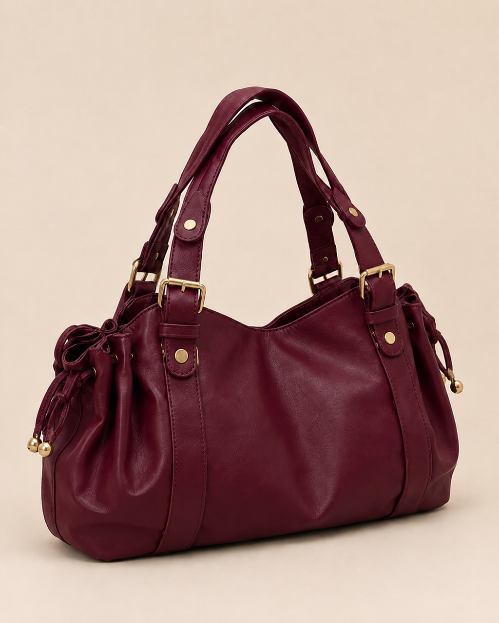 Élégance Handbag – Chic Burgundy