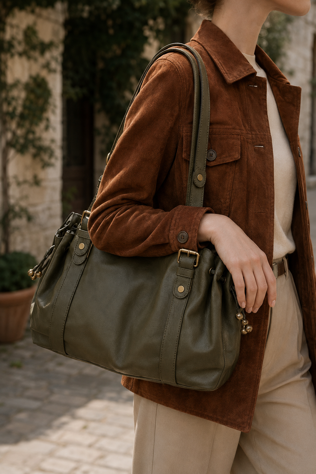 Élégance handbag - Classic Khaki